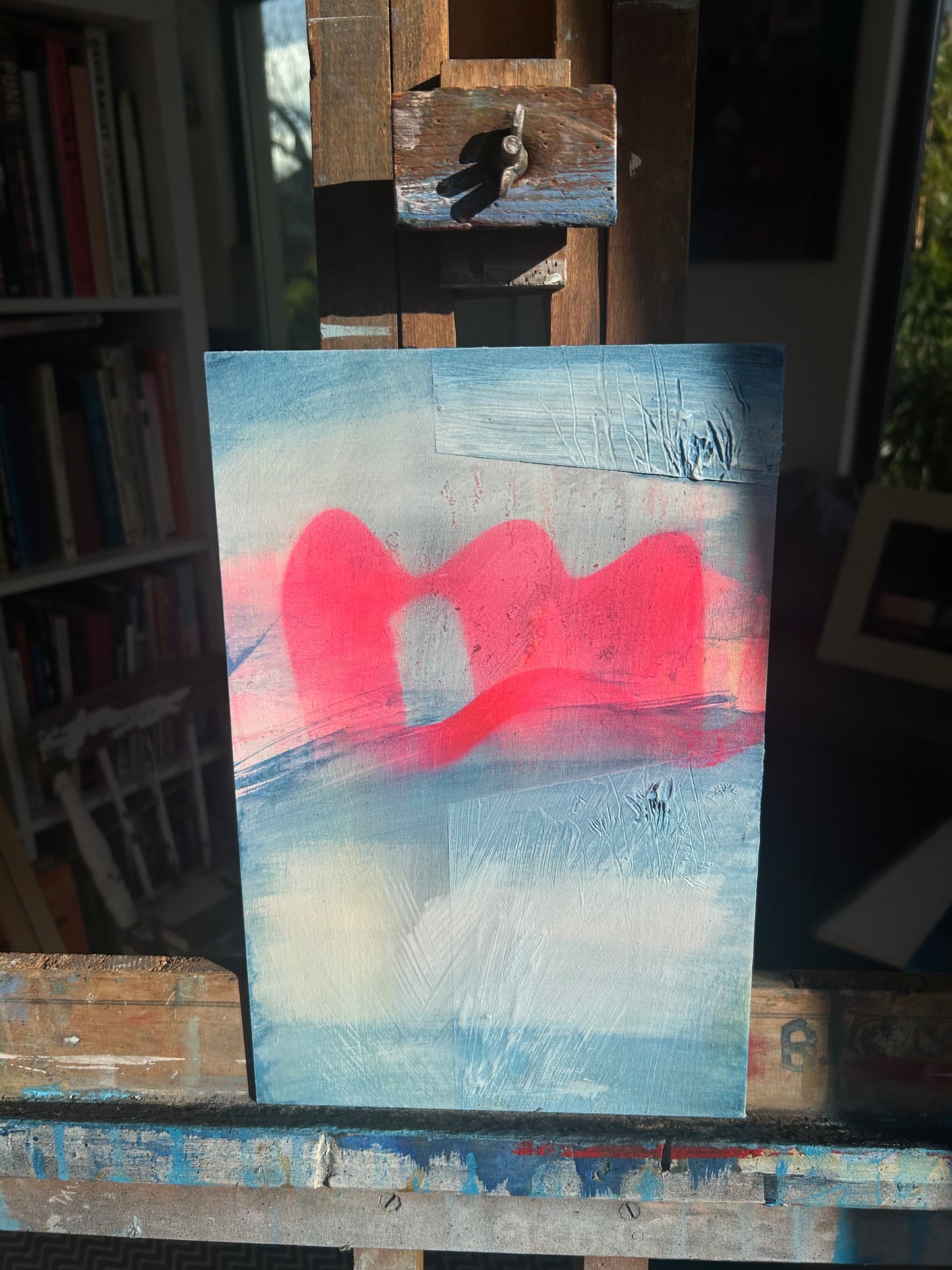 Day ride #3| Mixed Media on board. Framed.
